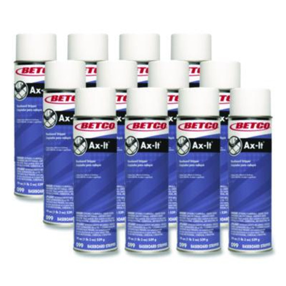 Ax-It Aerosol Baseboard Stripper, Sassafras Scent, 19 Oz Aerosol Spray, 12/Carton