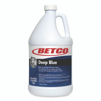 Deep Blue Glass And Surface Cleaner, Pleasant Scent, 1 Gal Bottle, 4/Carton