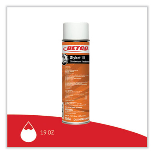 Glybet Iii Disinfectant, Citrus Bouquet Scent, 15.5 Oz Aerosol Spray, 12/Carton