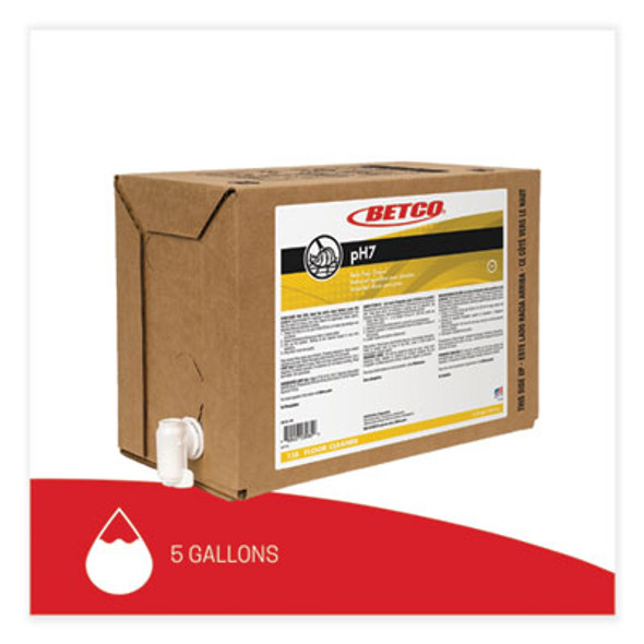 Ph7 Floor Cleaner, Lemon Scent, 5 Gal Bag-In-Box
