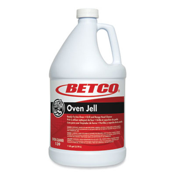Oven Jell Cleaner, Lemon Scent, 1 Gal Bottle, 4/Carton