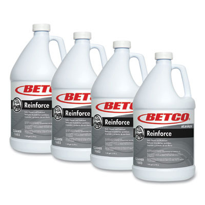 Reinforce Floor Cleaner And Protectant, Lemon Scent, 1 Gal Bottle, 4/Carton