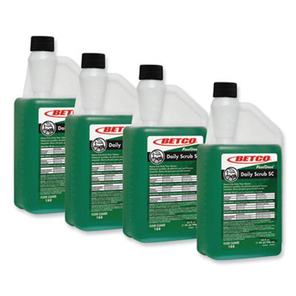 Daily Scrub Sc Floor Cleaner, Characteristic Scent, 32 Oz Bottle, 6/Carton
