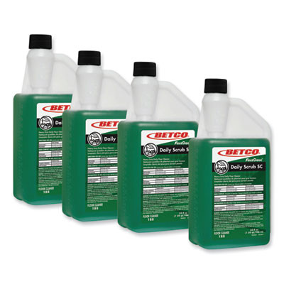 Daily Scrub Sc Floor Cleaner, Characteristic Scent, 32 Oz Bottle, 6/Carton