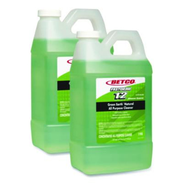 Green Earth Fastdraw Natural All Purpose Cleaner, Clean Scent, 2 L Bottle, 4/Carton