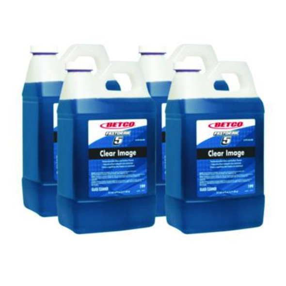 Clear Image Fastdraw Glass And Surface Cleaner, Rain Fresh Scent, 67.6 Oz Bottle, 4/Carton