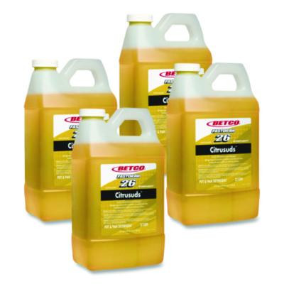 Symplicity Citrusuds Fastdraw Manual Dishwashing Detergent, Lemon Scent, 67.6 Oz Bottle, 4/Carton