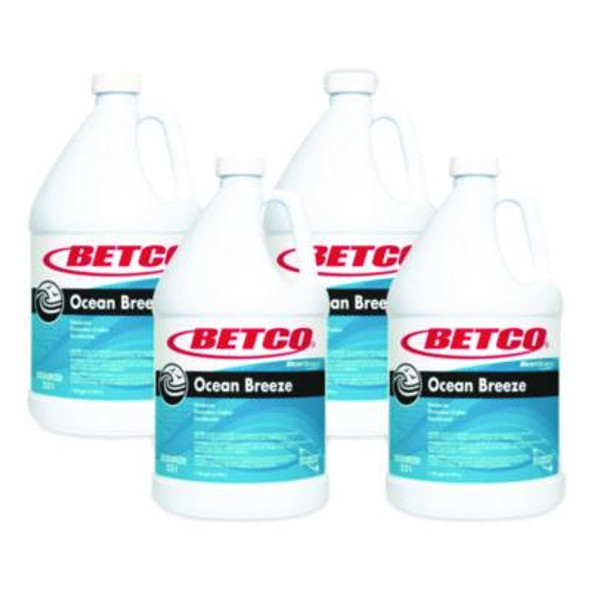Bestscent Ocean Breeze Deodorizer, Ocean Breeze Scent, 1 Gal Bottle, 4/Carton