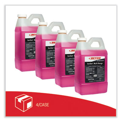 Symplicity Sanibet Multi-Range Fastdraw Sanitizer Disinfectant Deodorizer, 2 L Bottle, 4/Carton