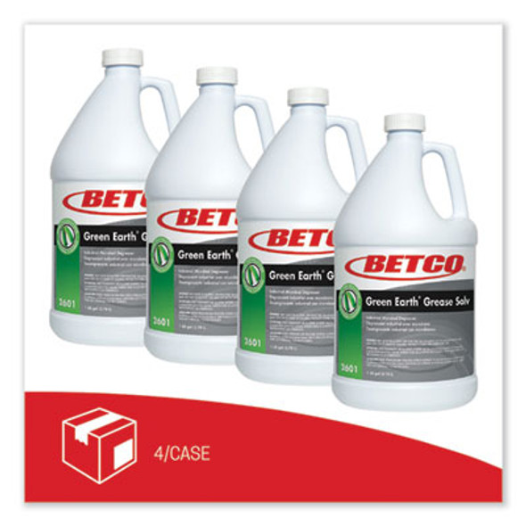 Bioactive Solutions Grease Solv, Orange Scent, 1 Gal Bottle, 4/Carton