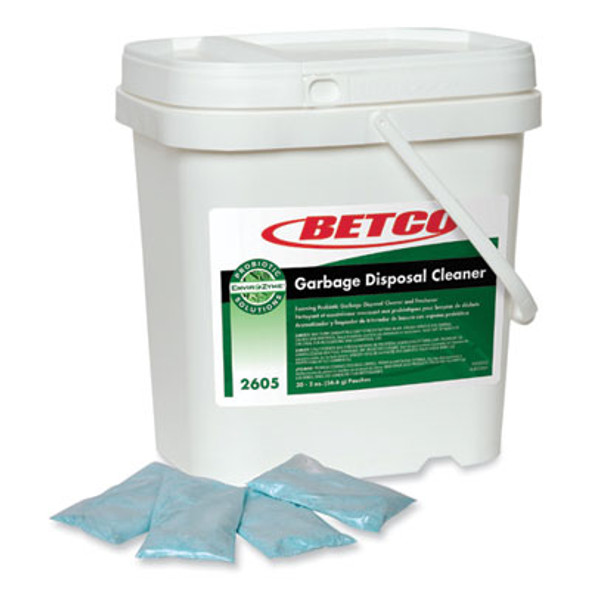 Green Earth Garbage Disposal Cleaner, Fruity Scent, 2 Oz Packet, 30/Carton