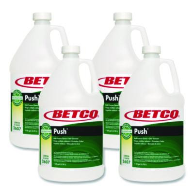 Green Earth Push Enzyme Multipurpose Cleaner, Lemon And Sage Scent, 1 Gal Bottle, 4/Carton