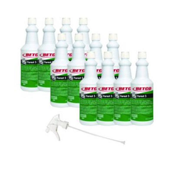 Forest 5 Foaming Cleaner, Mint Scent, 32 Oz Bottle, 12/Carton