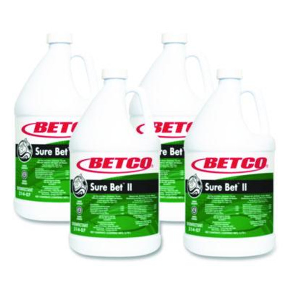 Sure Bet Ii Foaming Disinfectant, Citrus Scent, 1 Gal Bottle, 4/Carton