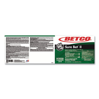 Sure Bet Ii Foaming Disinfectant, Citrus Scent, 1 Gal Bottle, 4/Carton