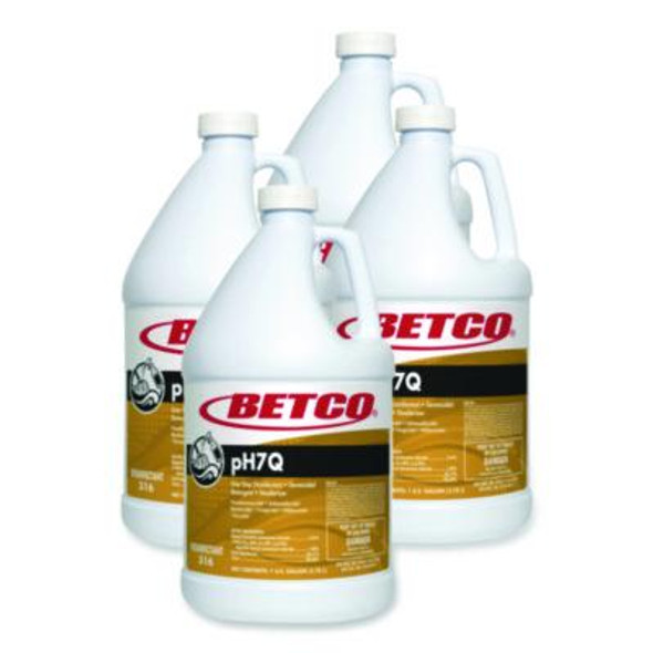 Ph7Q Neutral Disinfectant, Lemon Scent, 1 Gal Bottle, 4/Carton
