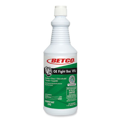 Ge Fight Bac Rtu Disinfectant, Fresh Scent, 32 Oz Bottle, 12 Bottles/Carton