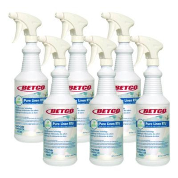 Pure Linen Rtu Odor Eliminator, Pure Linen, 32 Oz Spray Bottle, 6/Carton