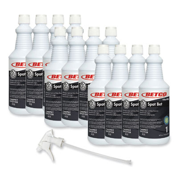 Fiberpro Spot Bet Stain Remover, Country Fresh Scent, 32 Oz Bottle, 12/Carton