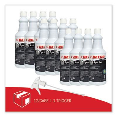 Fiberpro Spot Bet Stain Remover, Country Fresh Scent, 32 Oz Bottle, 12/Carton