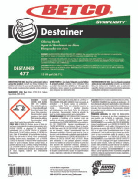 Symplicity Destainer, 15 Gal Drum