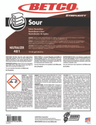 Symplicity Sour Fabric Neutralizer, Mild Scent, 15 Gal Drum