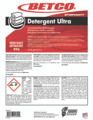 Symplicity Detergent Ultra, Pleasant, 15 Gal Drum