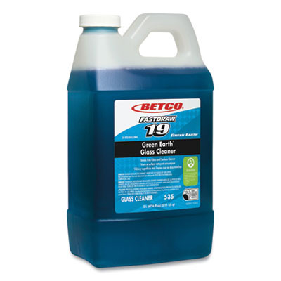 Fastdraw 19 Green Earth Glass Cleaner, 2 L Bottle, 4/Carton