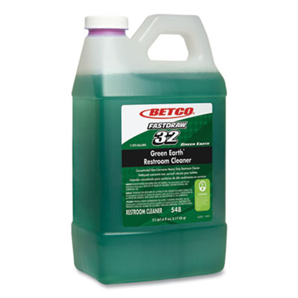 Fastdraw 32 Green Earth Restroom Cleaner, Citrus Floral, 2 L Bottle, 4/Carton
