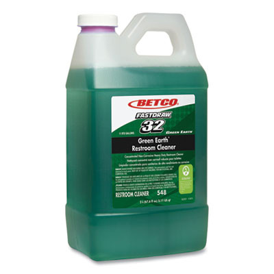 Fastdraw 32 Green Earth Restroom Cleaner, Citrus Floral Scent, 2 L Bottle, 4/Carton