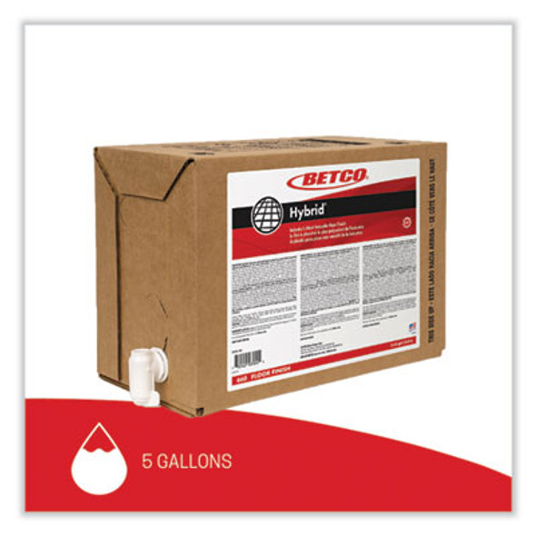 Hybrid Floor Finish, 5 Gal Bag-In-Box