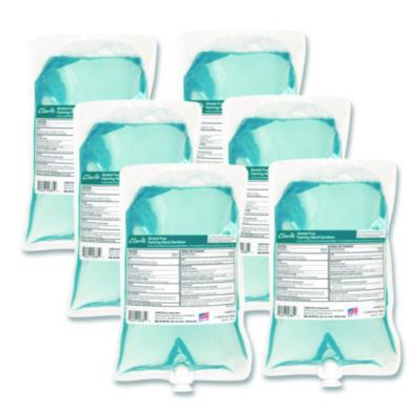 Clario Alcohol Free Foaming Hand Sanitizer, 1,000 Ml Bag, Fresh, 6/Carton