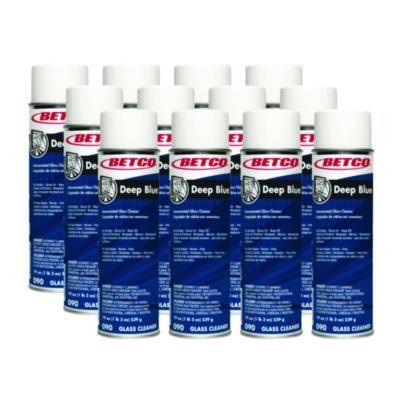 Deep Blue Glass And Surface Cleaner, 19 Oz Aerosol Can, 12/Carton