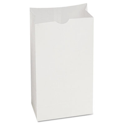 Sos Bakery Bag Dubl Wax, 5" x 3.13" x 9.69", White, 1,000/Carton