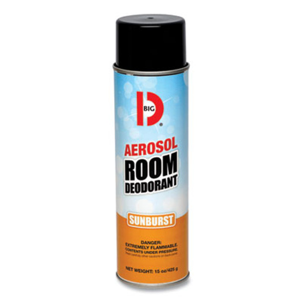 Aerosol Room Deodorant, Sunburst Scent, 15 Oz Can, 12/Carton