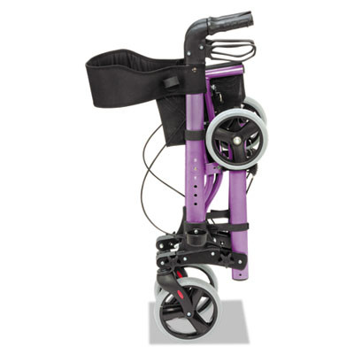Gateway Aluminum Rollator, Adjusts 31" To 36", 300 Lbs Capacity, Purple