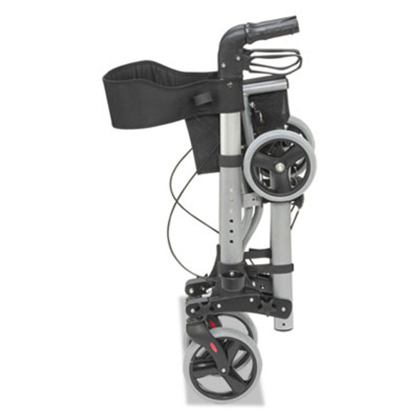 Gateway Aluminum Rollator, Adjusts 31" To 36", 300 Lb Capacity, Titanium