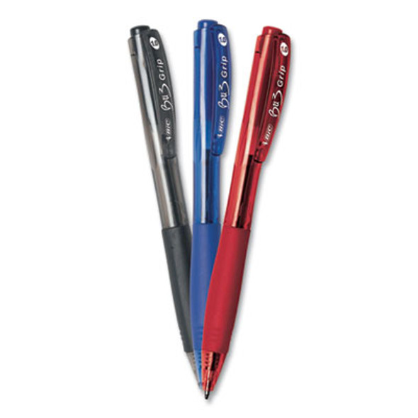 Bu3 Ballpoint Pen, Retractable, Medium 1 Mm, Assorted Ink And Barrel Colors, 18/Pack