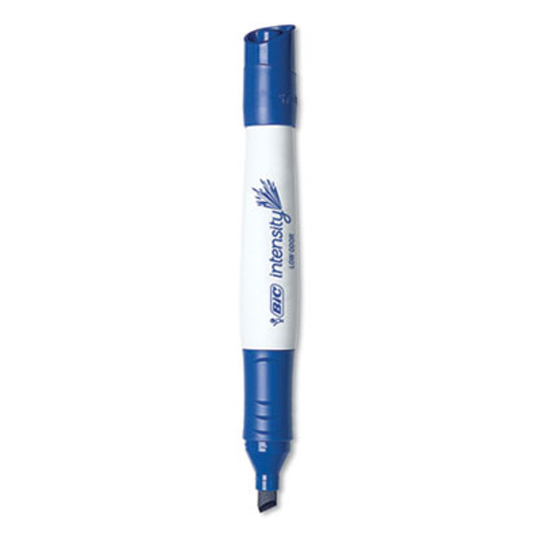 Intensity Low Odor Chisel Tip Dry Erase Marker, Broad Chisel Tip, Blue, Dozen