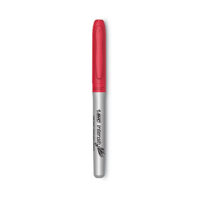 Intensity Fine Tip Permanent Marker, Fine Bullet Tip, Rambunctious Red, Dozen
