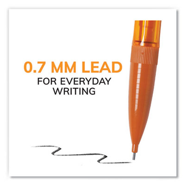 Xtra-Smooth Bright Edition Mechanical Pencils, 0.7 Mm, Hb (#2), Black Lead, Assorted Barrel Colors, 24/Pack, 6 Packs/Carton