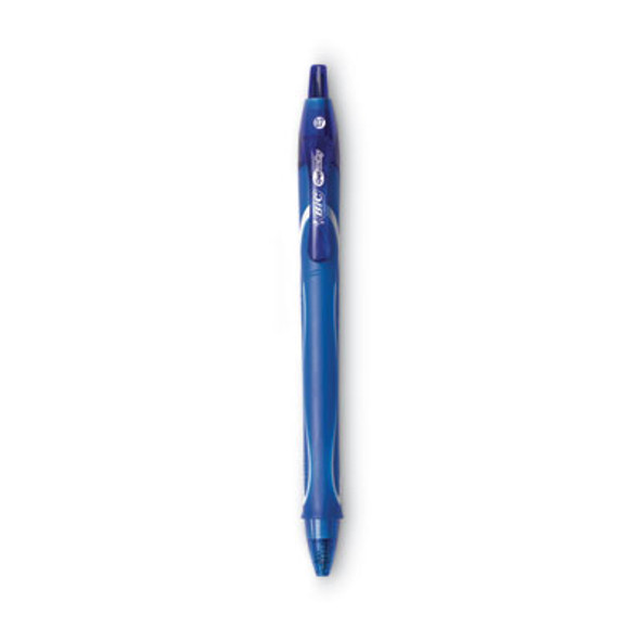 Gel-Ocity Quick Dry Gel Pen, Retractable, Medium 0.7 Mm, Blue Ink, Blue Barrel, Dozen