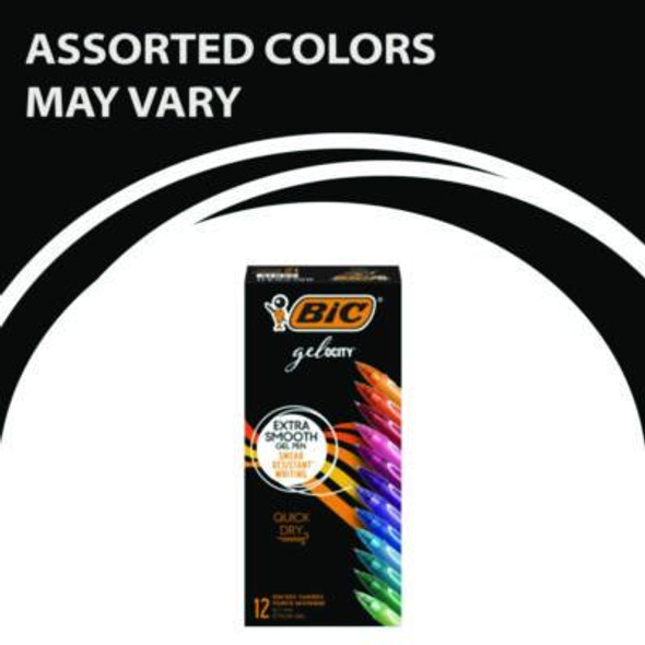 Gel-Ocity Quick Dry Gel Pen, Retractable, Fine 0.7 Mm, Assorted Ink And Barrel Colors, Dozen