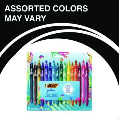 Gel-Ocity Quick Dry Gel Pen, Retractable, Medium 0.7 Mm, Assorted Ink And Barrel Colors, 16/Pack