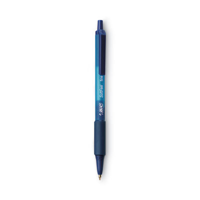 Soft Feel Ballpoint Pen Value Pack, Retractable, Medium 1 Mm, Blue Ink, Blue Barrel, 36/Pack