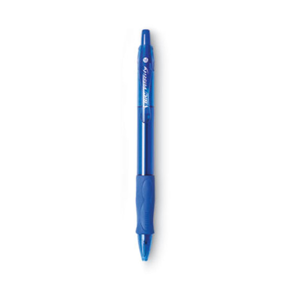 Glide Bold Ballpoint Pen, Retractable, Bold 1.6 Mm, Blue Ink, Translucent Blue Barrel, Dozen