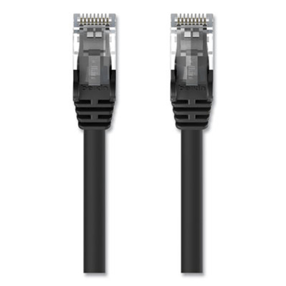 High Performance Cat6 Utp Patch Cable, 3 Ft, Black