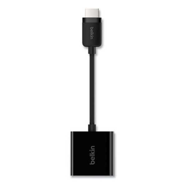 Hdmi To Vga Adapter With Micro-Usb Power, 9.8", Black