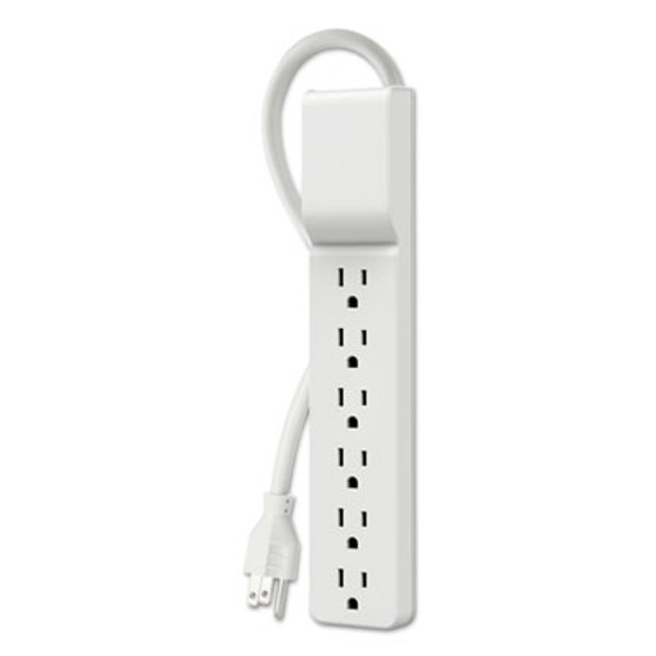 Home/Office Surge Protector, 6 Ac Outlets, 10 Ft Cord, 720 J, White