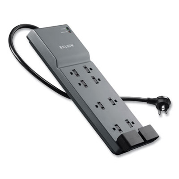 Home/Office Surge Protector, 8 Ac Outlets, 6 Ft Cord, 3,390 J, White